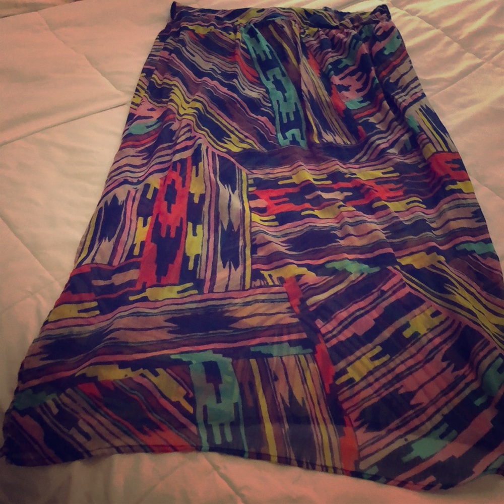 ✨FINAL CLEARANCE✨Multi-color Print Skirt